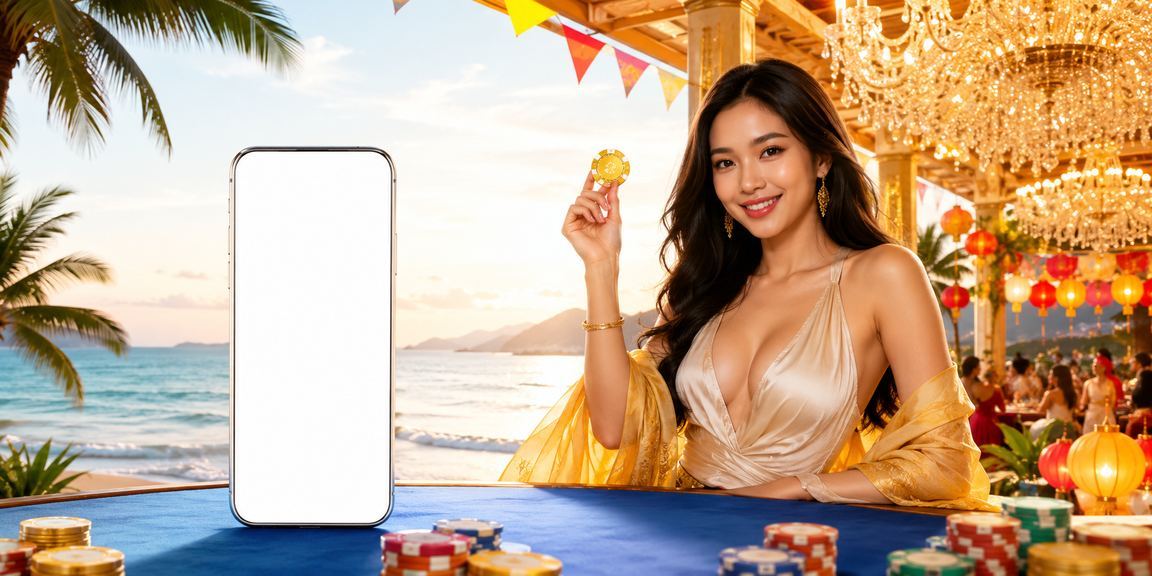 Người chơi thư giãn tại bãi biển Côn Đảo vừa theo dõi cá cược thể thao trên điện thoại