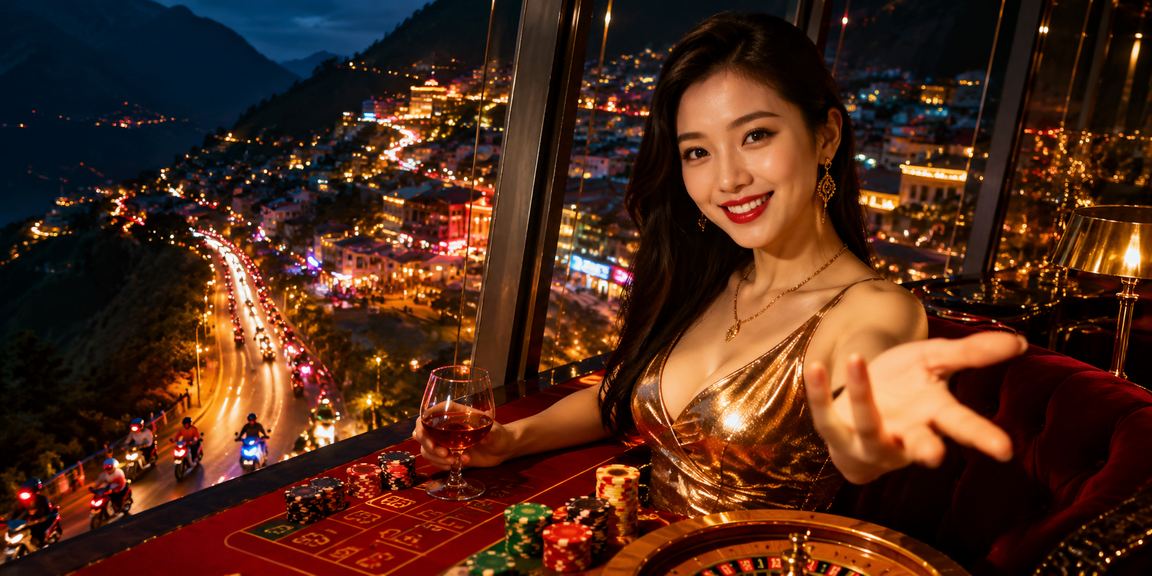 Không gian neon rực rỡ tại Sapa gợi lên cảm giác về phần thưởng VIP và bonus đặc biệt